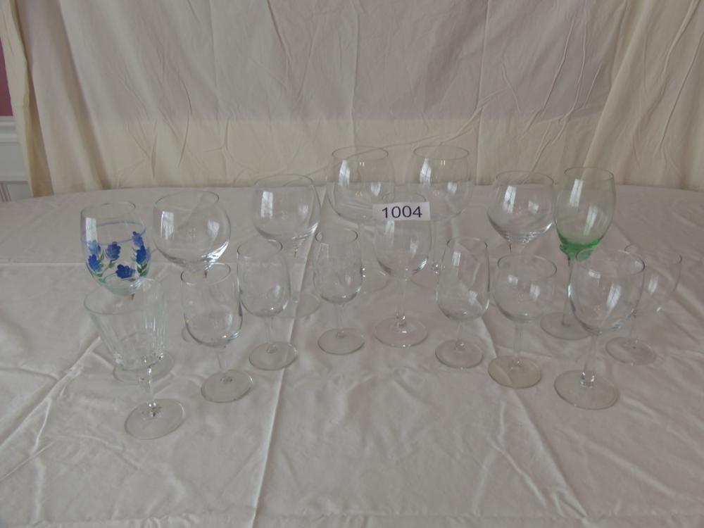Assorted wine glasses