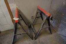 Paire of plastic sawhorses