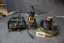 Schumacher electric 8 amp charger, Dewalt router, Ryobi router