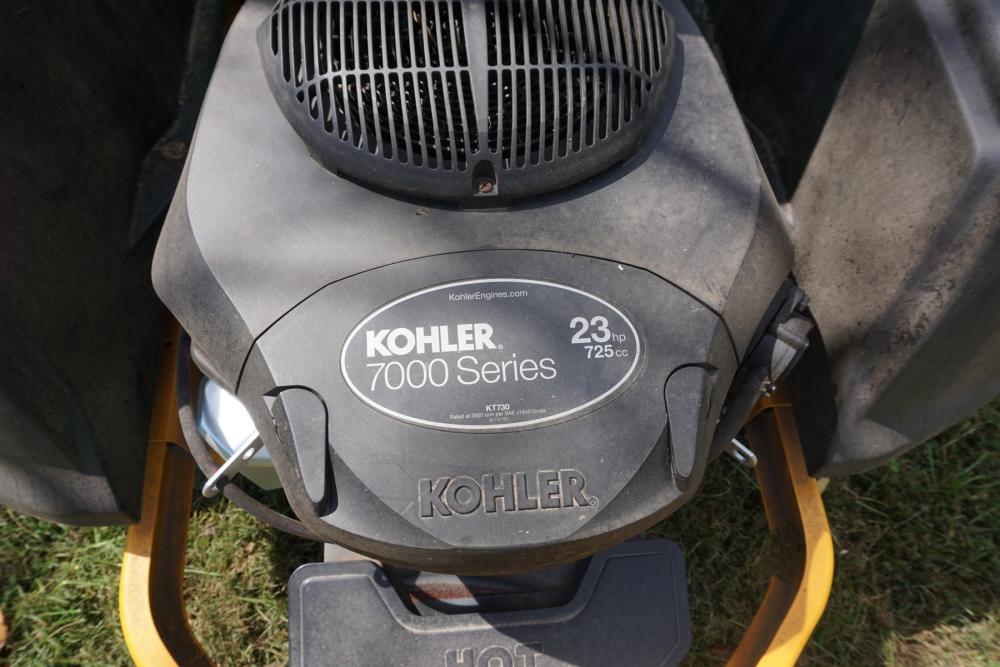 Cub Cadet RZT L zero turn 50" cut, KOHLER 7000 series 23hp engine, runs and cuts good