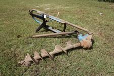 Post Hole Digger Runs Off PTO Of Ttractor