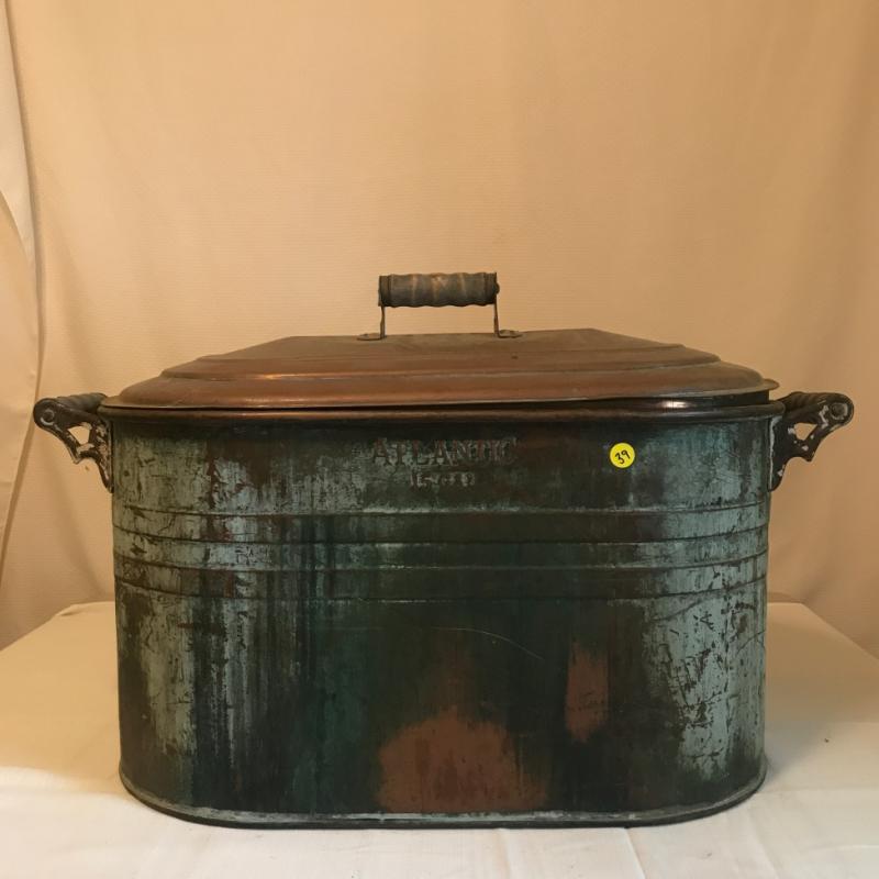 Copper Wash Boiler with Lid