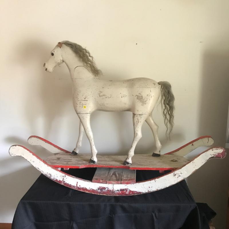 Old Wood Rocking Horse