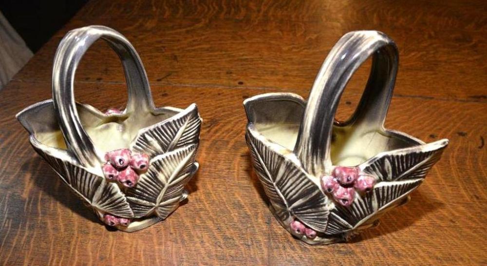 (2) MCCOY HANDLE VASES image