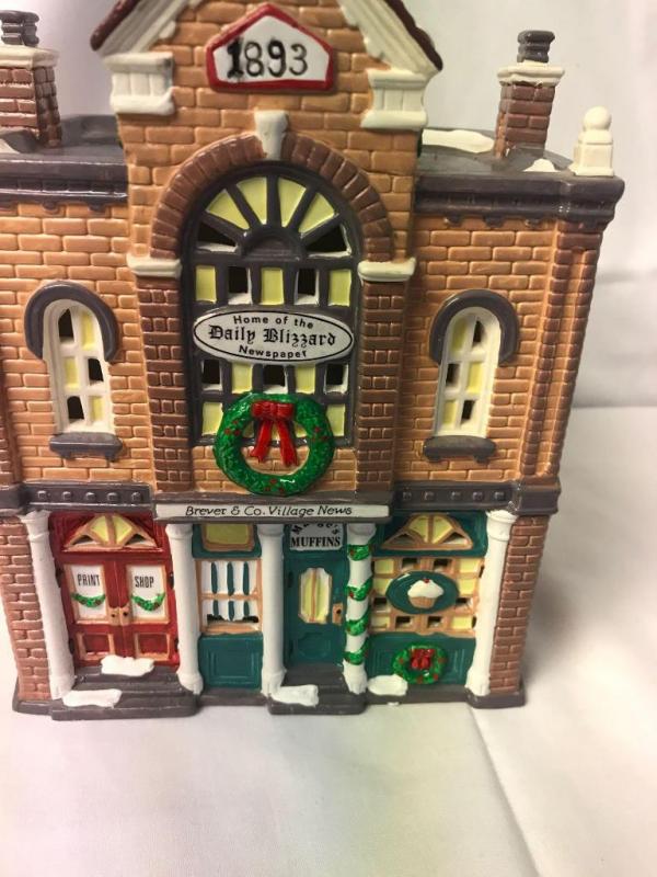 Department 56 "Print Shop & Village News; #5425-9,1992