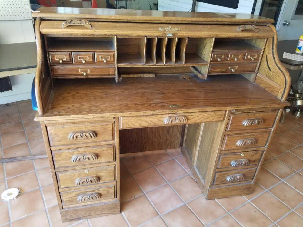 Roll Top Secretary Desk