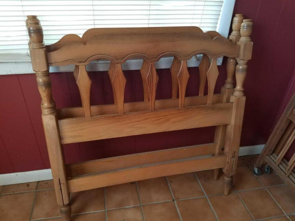 Twin wooden headboard and footboard- no rails