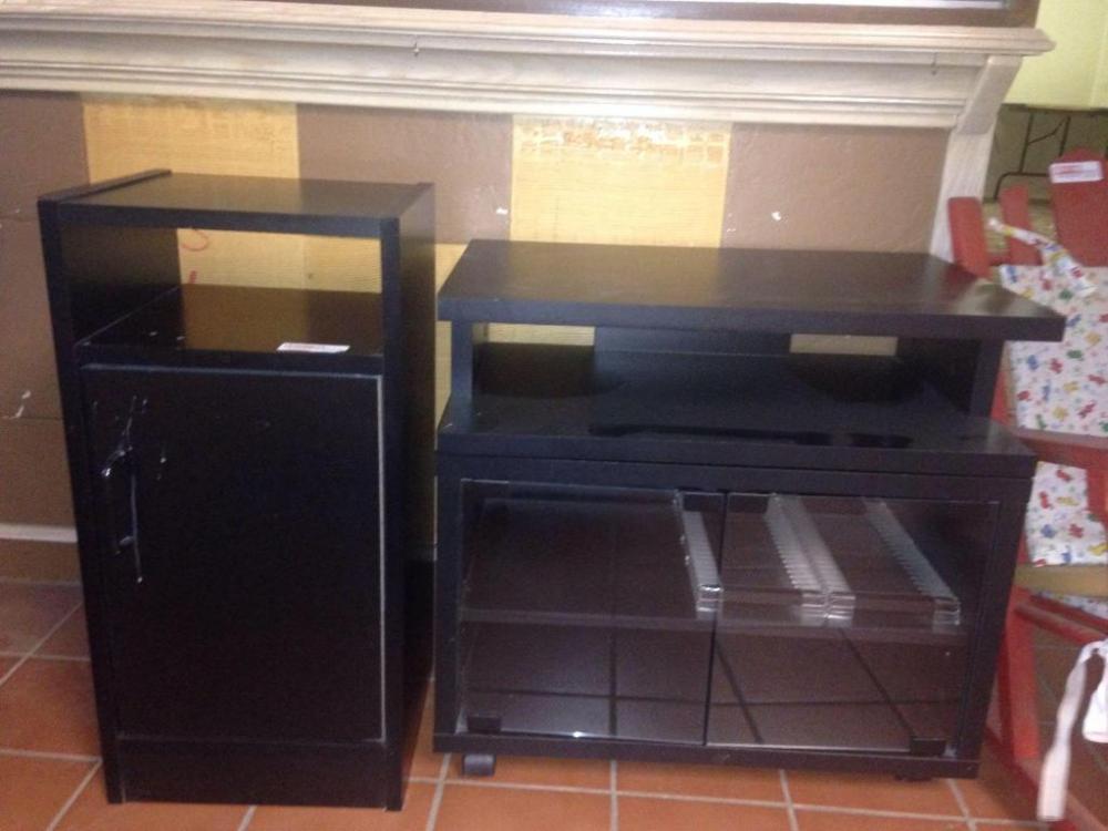 Swivel TV Stand & Storage Cabinet