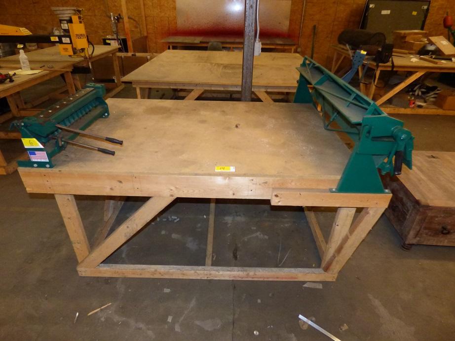 4 X 6' Wooden worktable/bench
