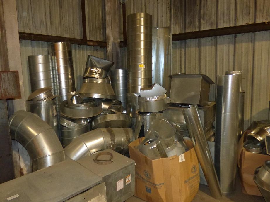 1 Huge Lot Of Commercial Duct Work - Various Sizes & Pieces