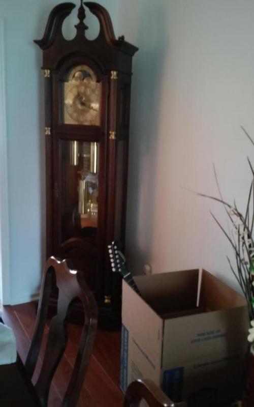 Grandfather Clock, Howard Miller Clock Company, Zeeland, Michigan, Serial # 489938
