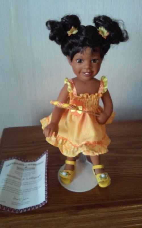 Ashton Drake "Sunshine & Lollipops Porcelain Doll with Certificate of Authenticity