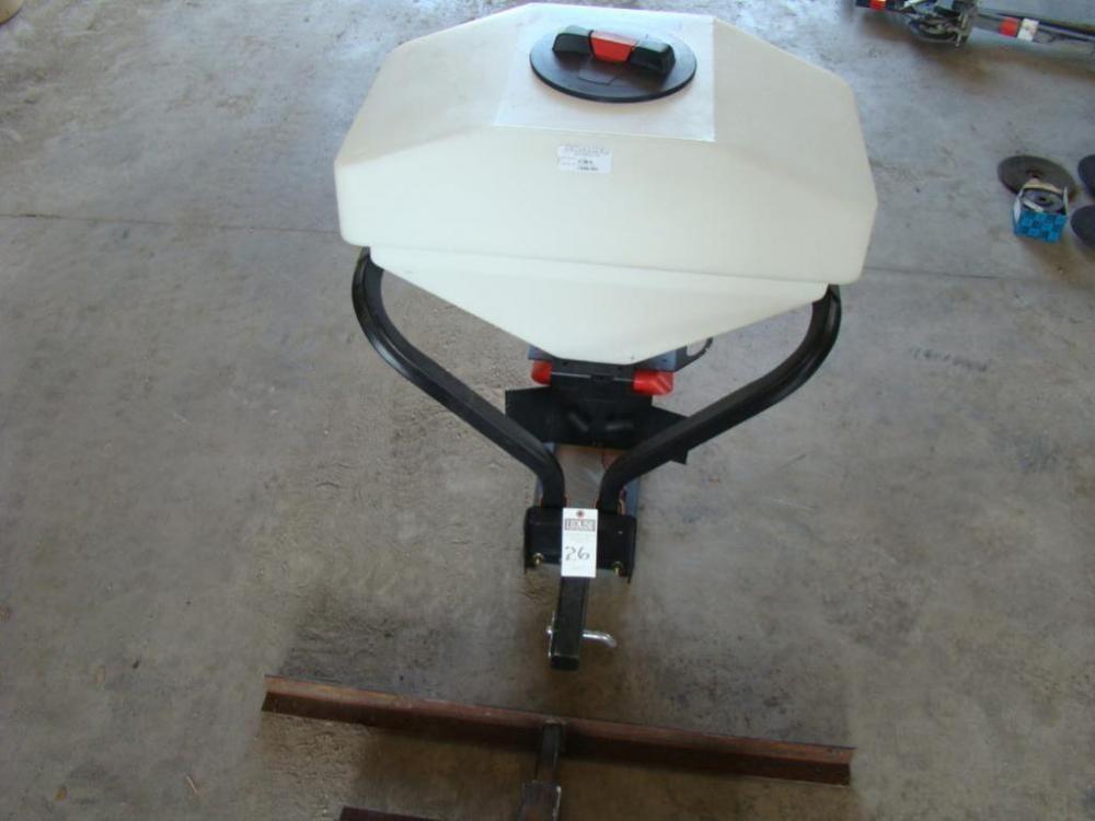 SWISHER Spreader with REESE hitch mount. Model 11730, and REESE hitch extension