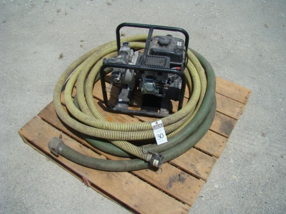 Portable Gas Powered Water Pump with Hoses, CMXX 208 cc Commercial Engine with RED LION Pump