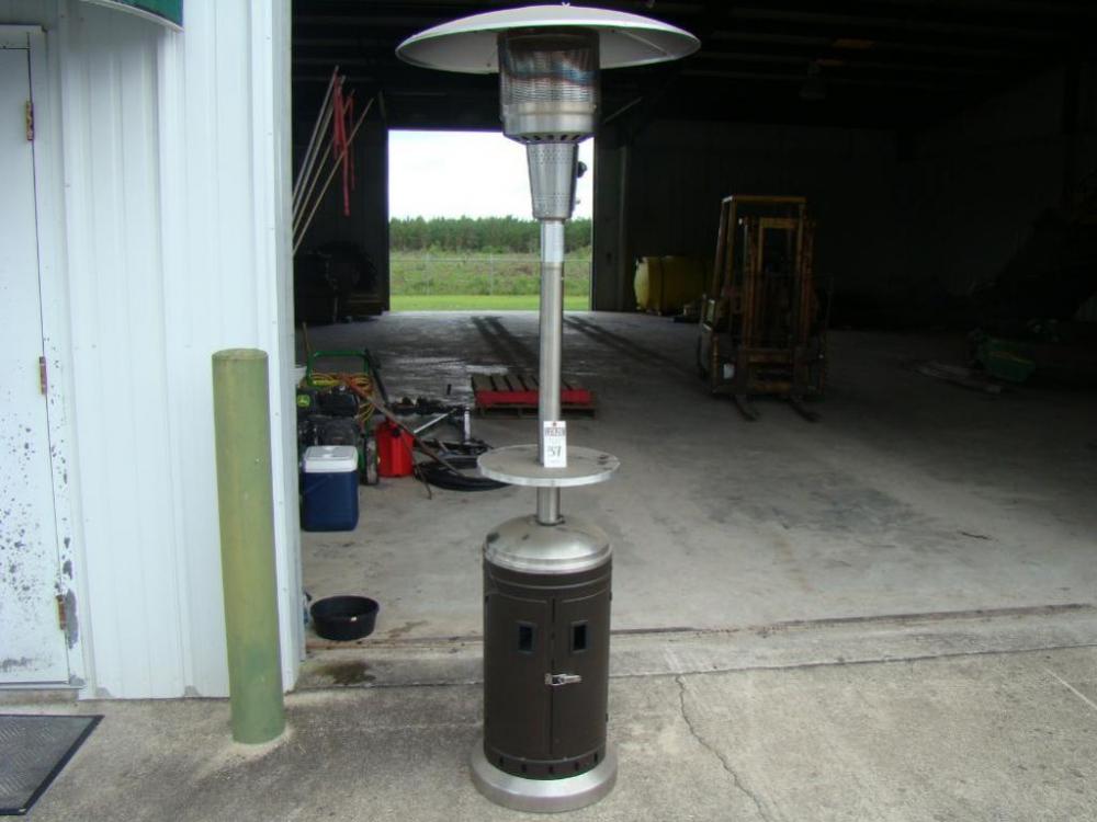 Outdoor Patio Heater - portable propane heater. Includes 5 gal. propane tank, in working order
