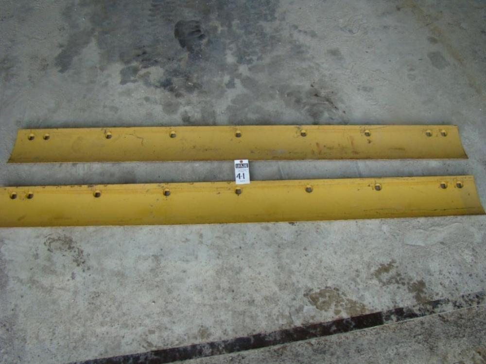Two (2) Motor Grader Replacement Blades, Double Edged (can be flipped) 7 ft. long x 8 in. wide