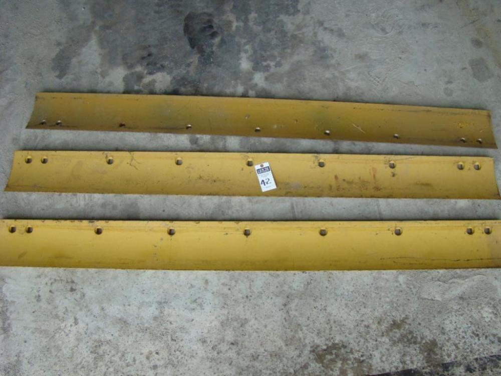 Three (3) Motor Grader Replacement Blades - Double Edged (can be flipped) 7 ft. long x 8 in. wide