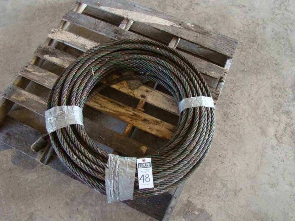 Braided Steel Cable with Choker End - Unknown # of feet