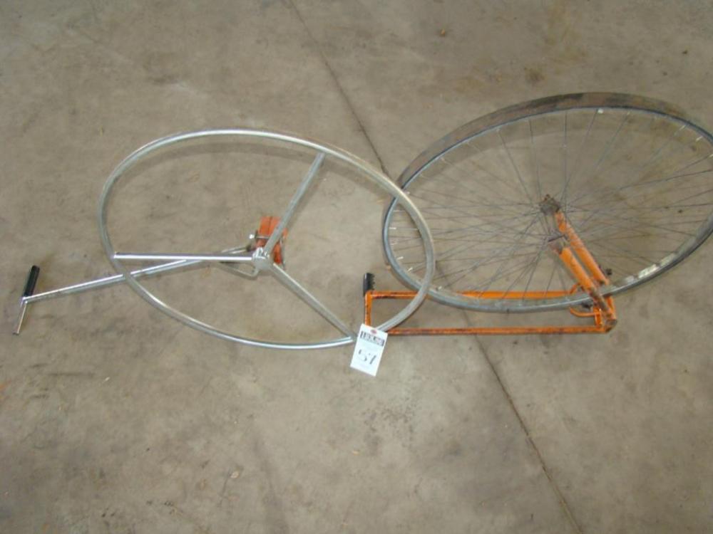 Two (2) Measuring Wheels. One is by MEASURE MASTER by ROLATAPE Corp. Model FM-66, other wheel is unknown.