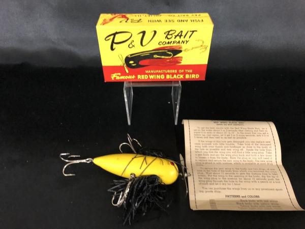 P&V Bait Company Red Wing Black Bird