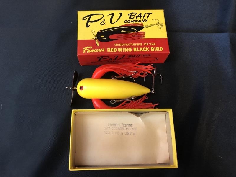 P&V Bait Company Red Wing Black Bird