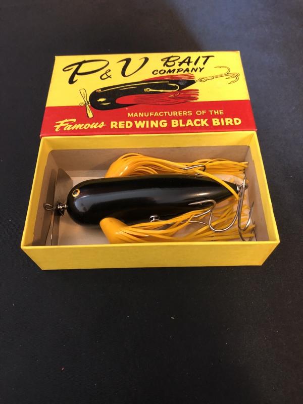 P&V Bait Company Red Wing Black Bird