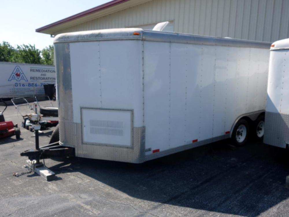 2002 Doolittle Enclosed Cargo Trailer With Ramp, Storage, Electric Capable, Side Door VIN # 1DGCS18222M045624, Approx 7'8" x 23'6"