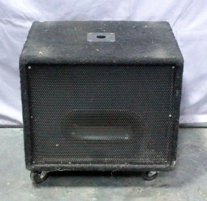 AC Audio Sentron Speaker, Model CE-112SPG On Wheels, 24"W x 23"H x 19"D