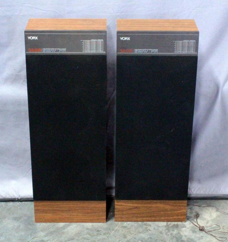 Yorx Speakers, Model S-60A Qty 2, 12"W x 33"H x 6.5"D