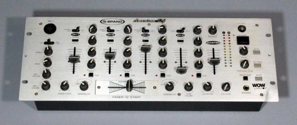 American DJ 4 Channel Mixer/Fader, WOW By SRS, Model Q-SPAND
