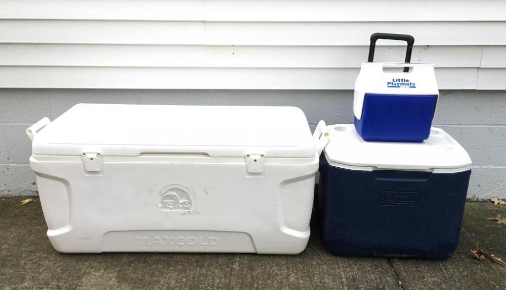 Lot of 3 Coolers