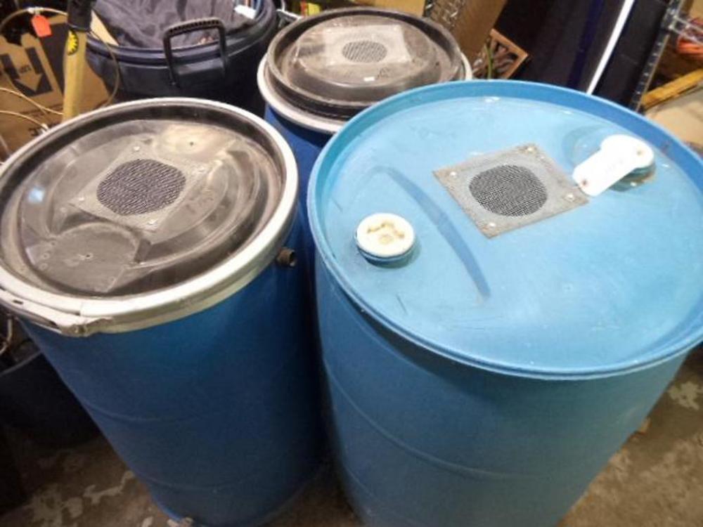 (3) Rain Barrels, Various Sizes