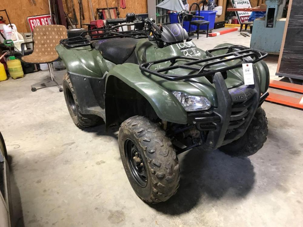 2013 Honda TRX420F Four Wheeler