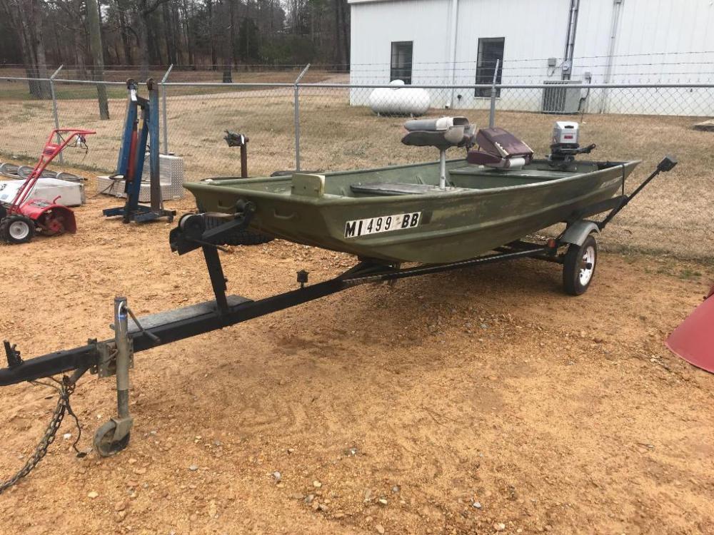 1997 Alumacraft Boat With Trailer