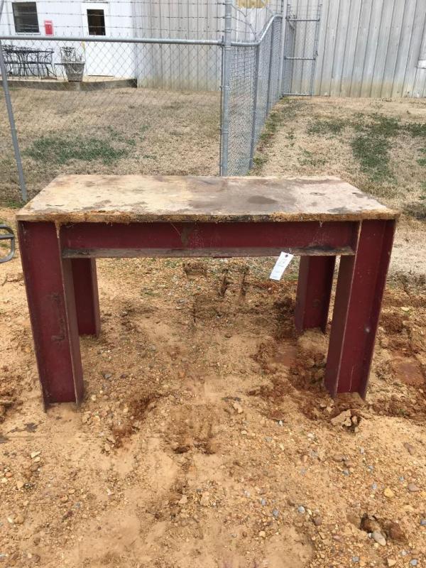 1 Inch Thick Plate Top Steel Table